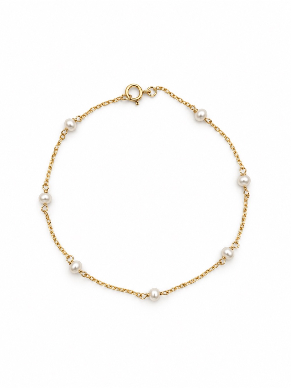 AWB1 Freshwater Pearl Gold Bracelet